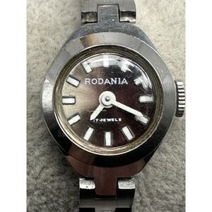 Rodania Ladies Watch Manual Wind‎ Works 18MM 6.25" Vintage Cocktail E96